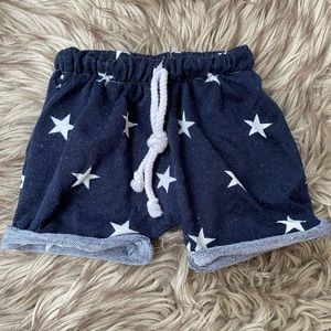Toddler Navy Blue Star Shorts from boutique for 4th of July